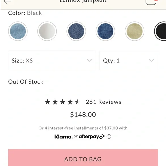 Free People Black Cropped Jumpsuit